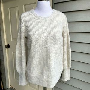 Michael Kors champagne wool blend sweater size L